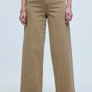 Madewell Flare Wide-Leg Brown Jeans